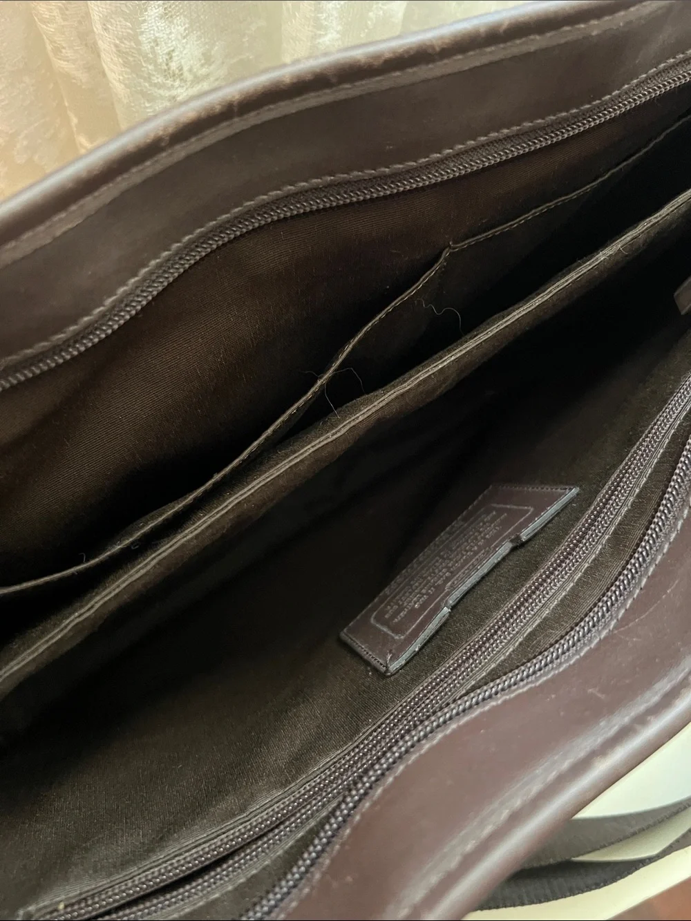 Coach Leather Briefcase / Messenger Bag – Dark Brown – Excellent Condition